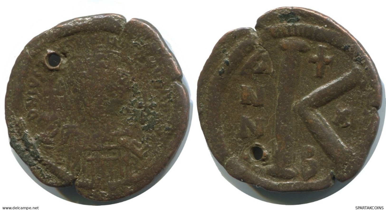 LAVIUS PETRUS SABBATIUS NICOMEDIA FOLLIS BYZANTIN Pièce 8.8g/33mm #AB279.9.F.A - Byzantinische Münzen