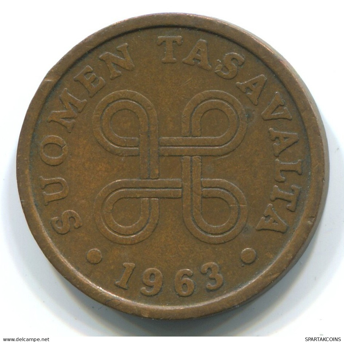5 PENNIA 1963 FINNLAND FINLAND Münze #WW1119.D.A - Finnland