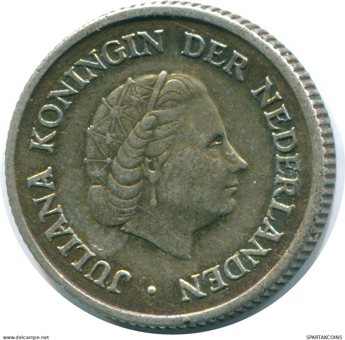 1/4 GULDEN 1957 ANTILLAS NEERLANDESAS PLATA Colonial Moneda #NL10986.4.E.A - Antille Olandesi