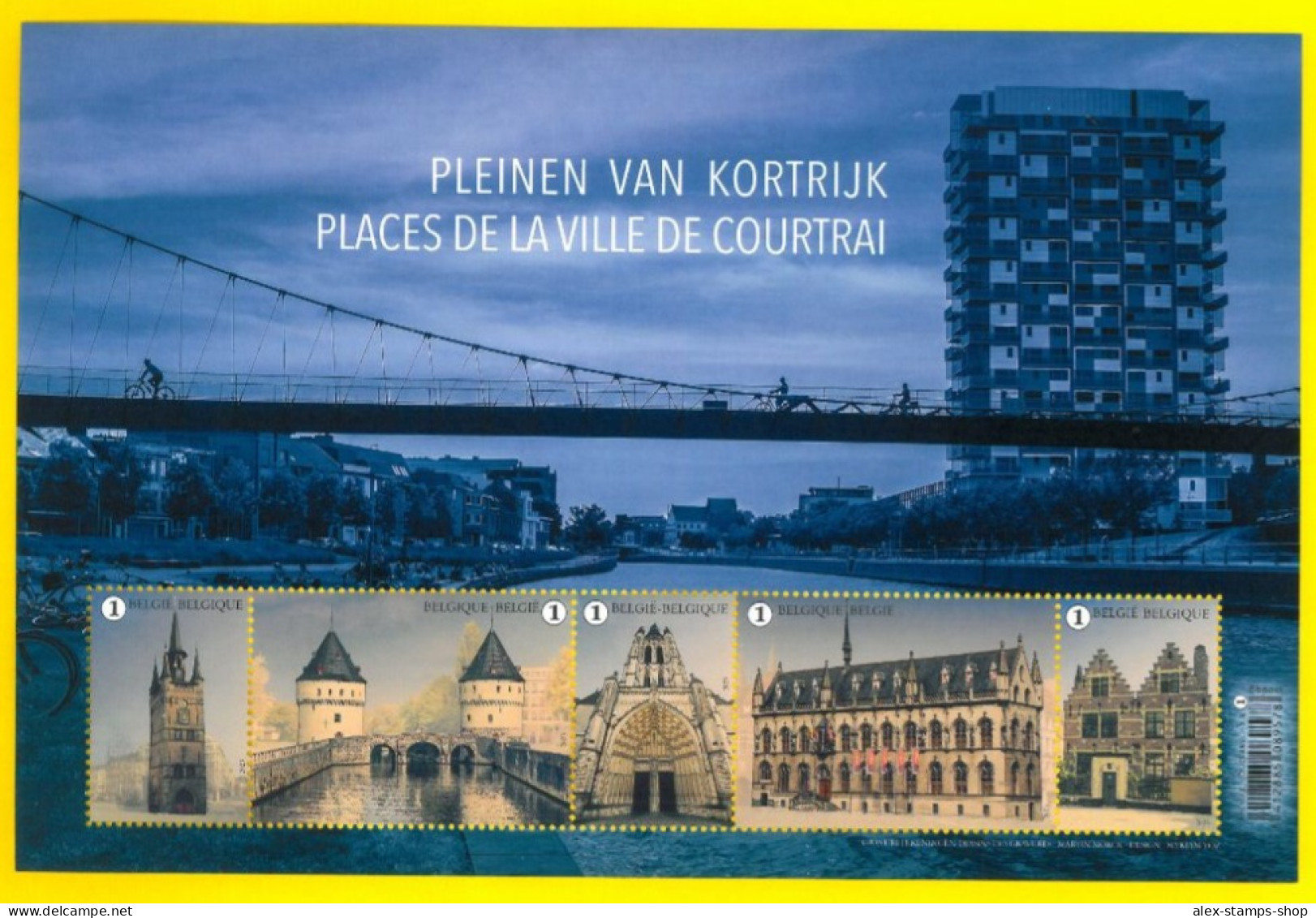 BELGIUM 2023 Squares Of Kortrijk -Sheetlets - 2021-…