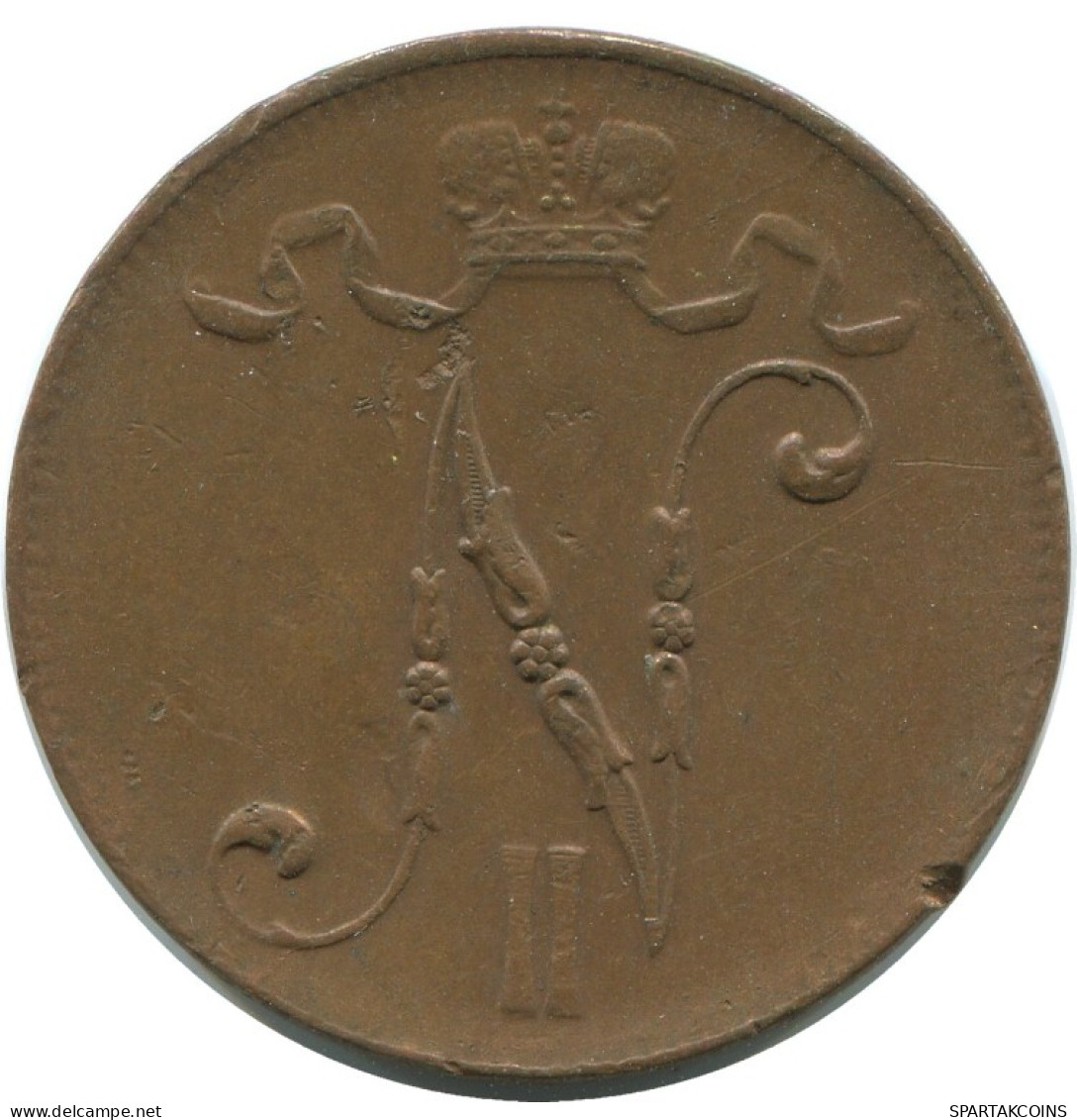 5 PENNIA 1916 FINLANDIA FINLAND Moneda RUSIA RUSSIA EMPIRE #AB147.5.E.A - Finland