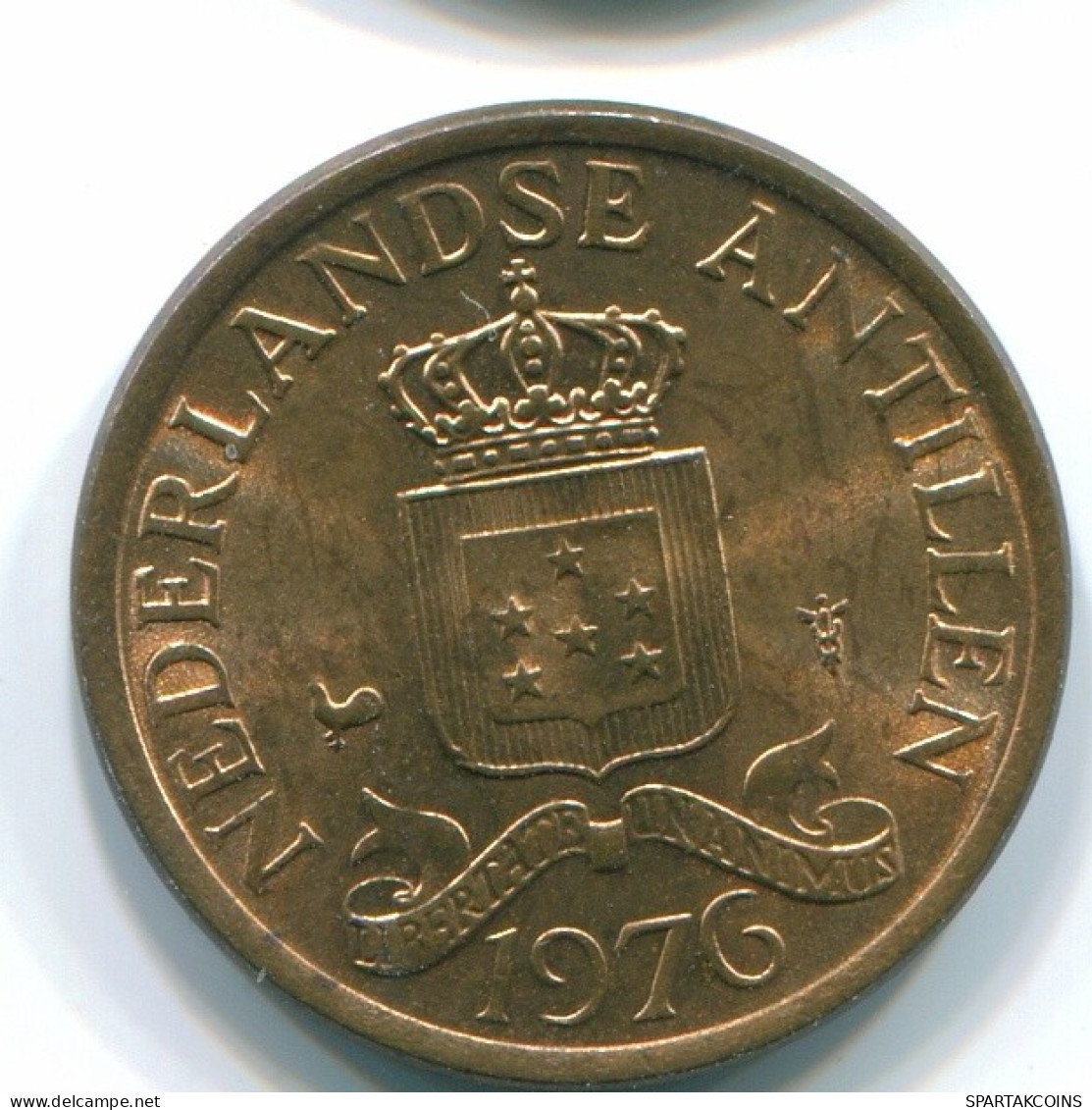 1 CENT 1976 NIEDERLÄNDISCHE ANTILLEN Bronze Koloniale Münze #S10698.D.A - Niederländische Antillen