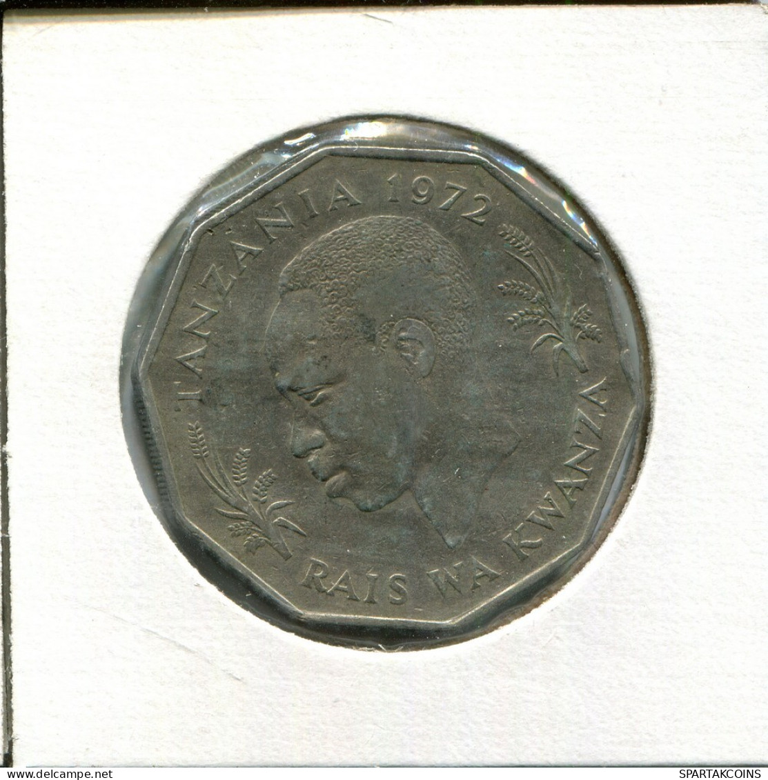 5 SHILLINGI 1972 TANZANIA Moneda #AT980.E.A - Tanzania