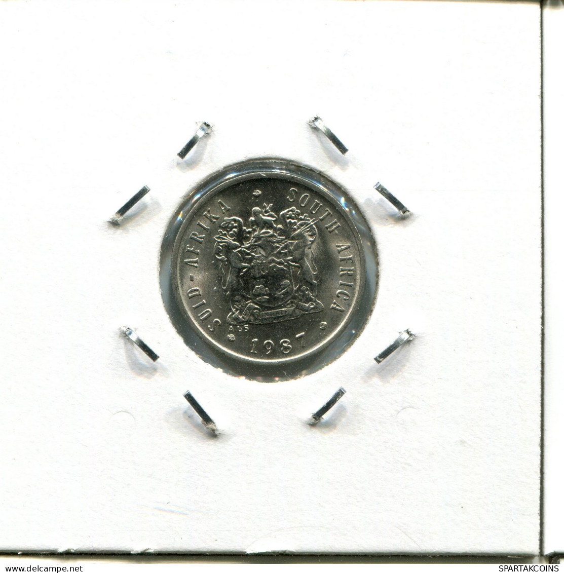 5 CENTS 1987 SOUTH AFRICA Coin #AX198.U.A - Sudáfrica