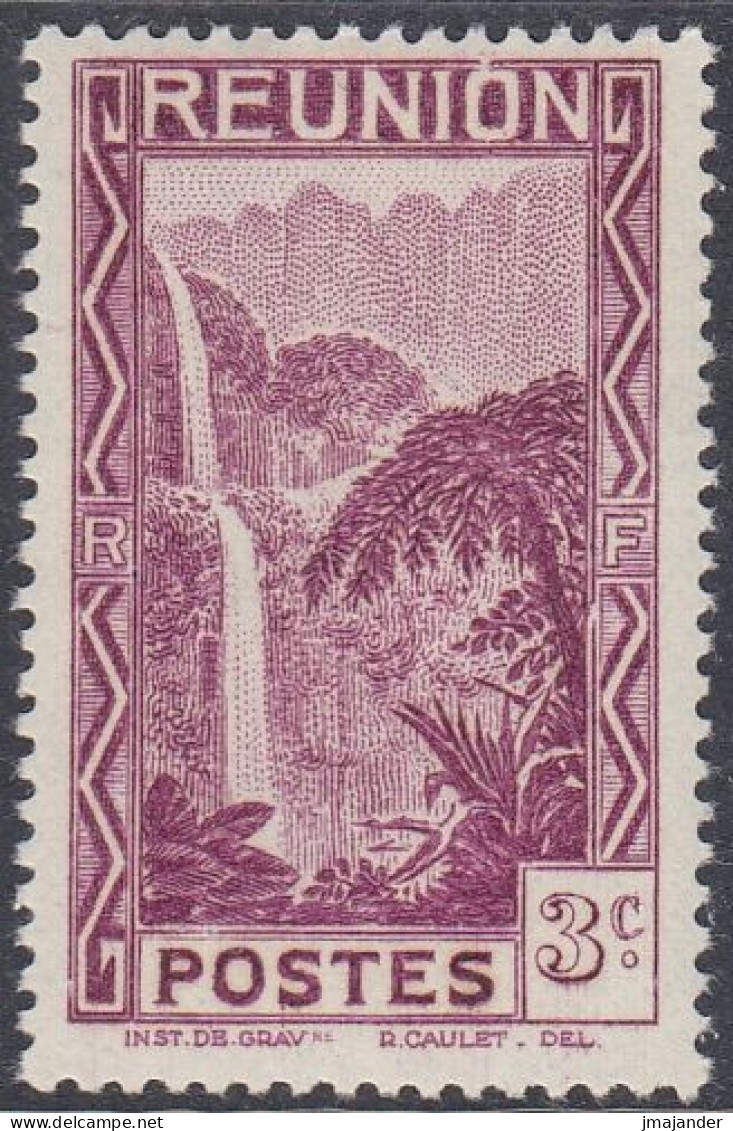 Réunion 1940 - Definitive Stamp: Salazie Waterfall - Mi 175 ** MNH [1860] - Ongebruikt