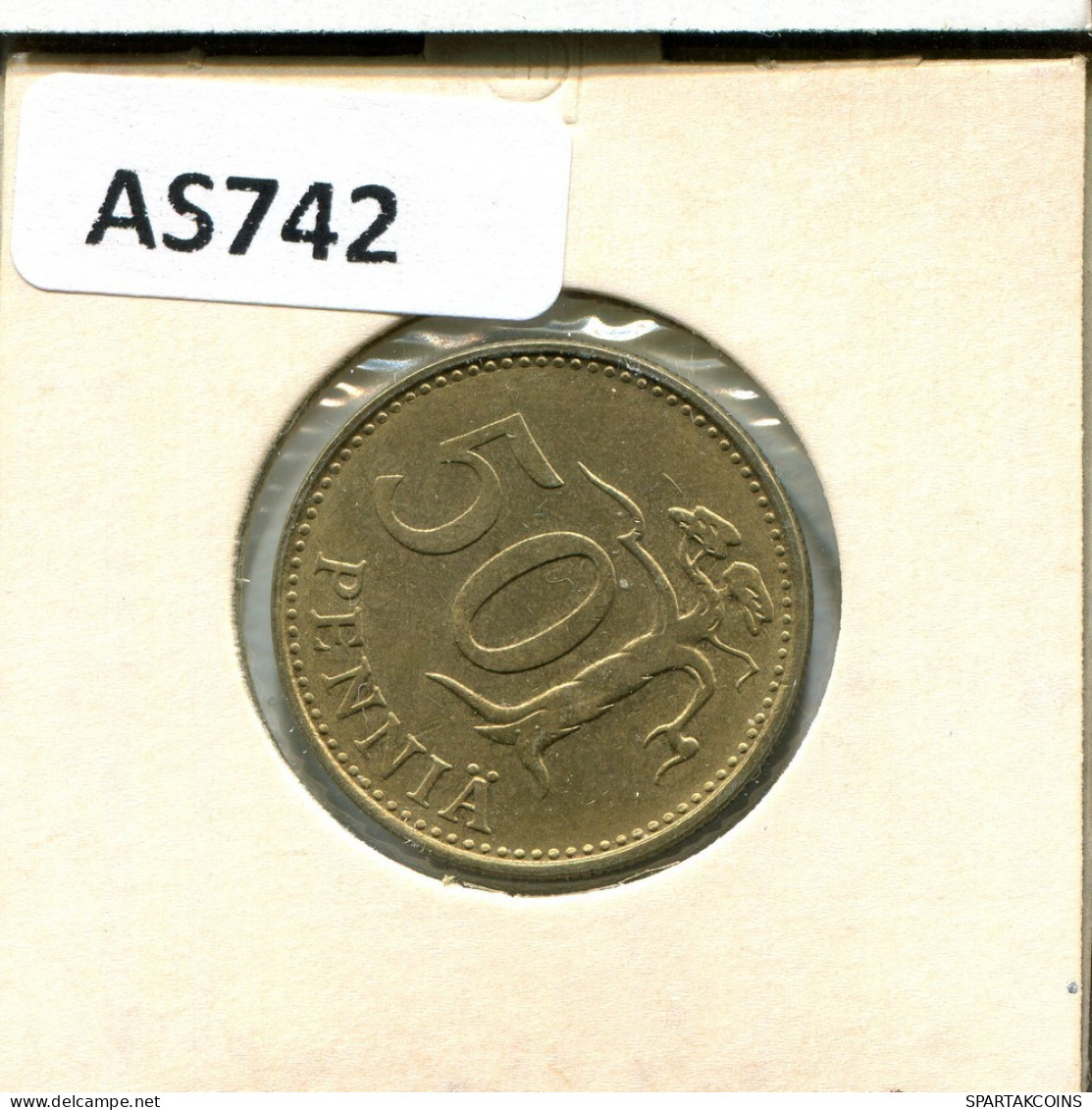 50 PENNYA 1981 FINLAND Coin #AS742.U.A - Finland