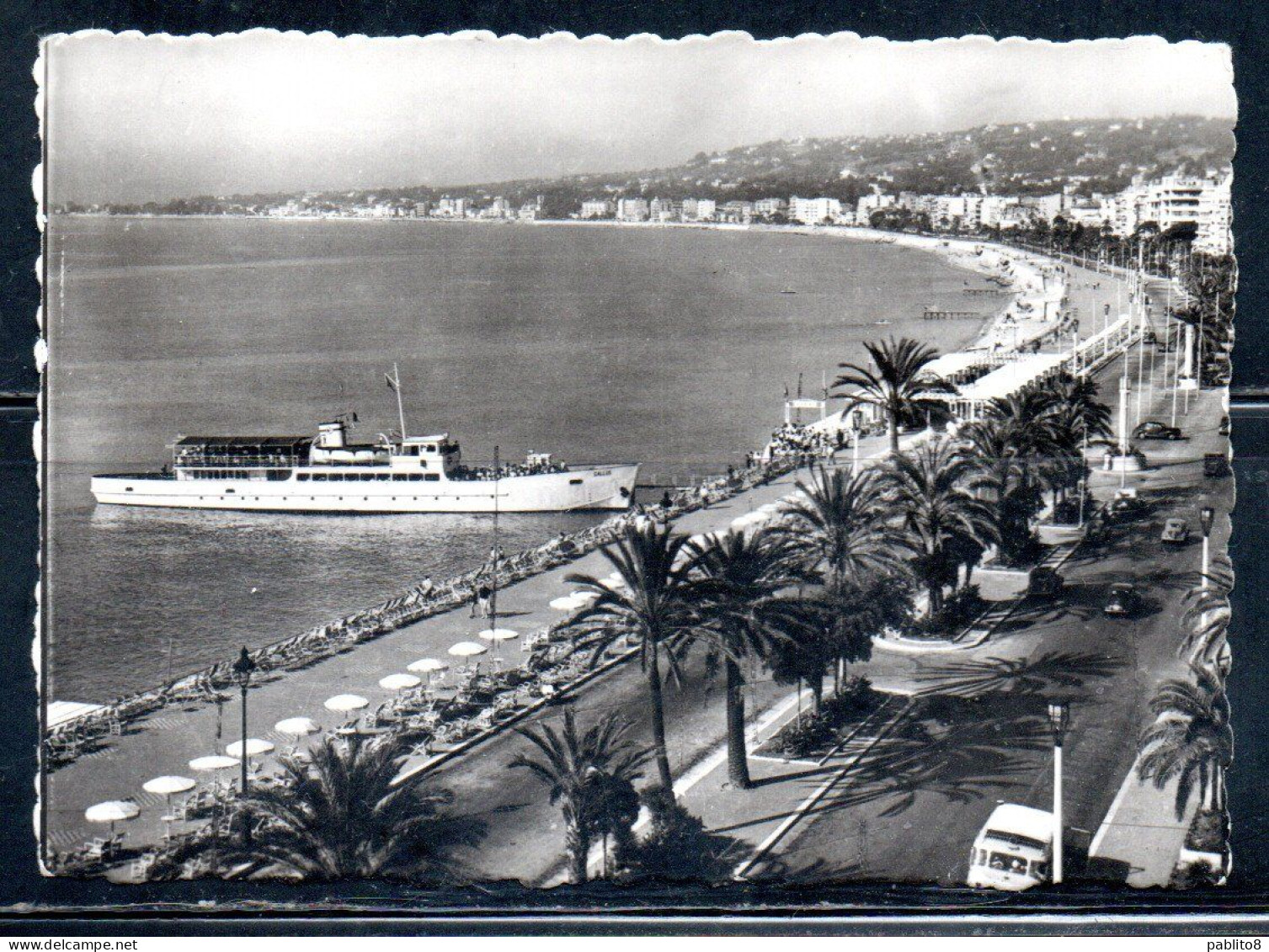 FRANCE FRANCIA NICE PROMENADE SE ANGLAIS LE GALLLUS CARTE CARD CARTOLINA UNUSED NUOVA - Andere & Zonder Classificatie