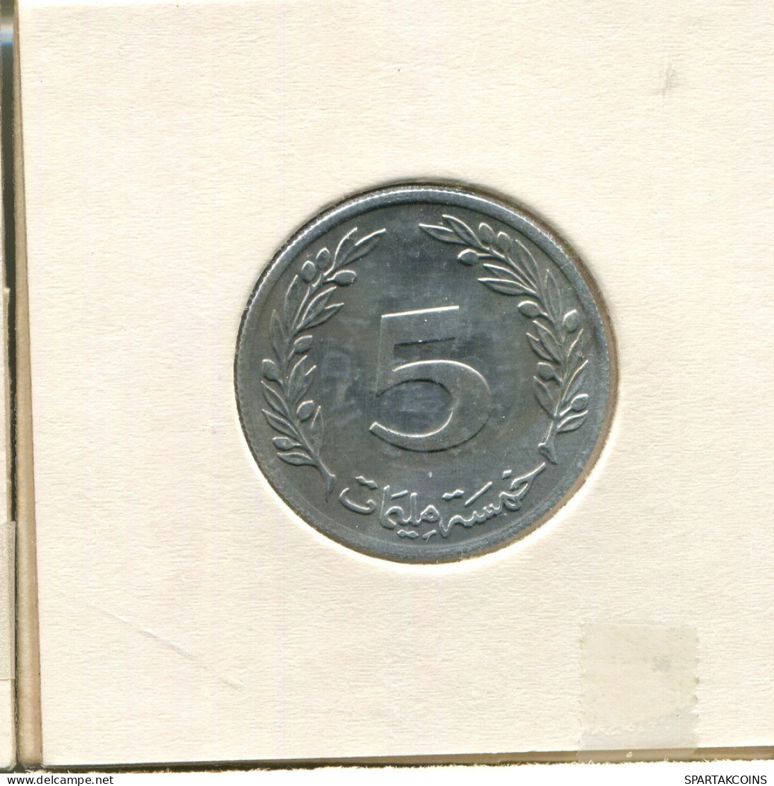 5 MILLIMES 1960 TUNESIEN TUNISIA Münze #AS195.D.A - Túnez