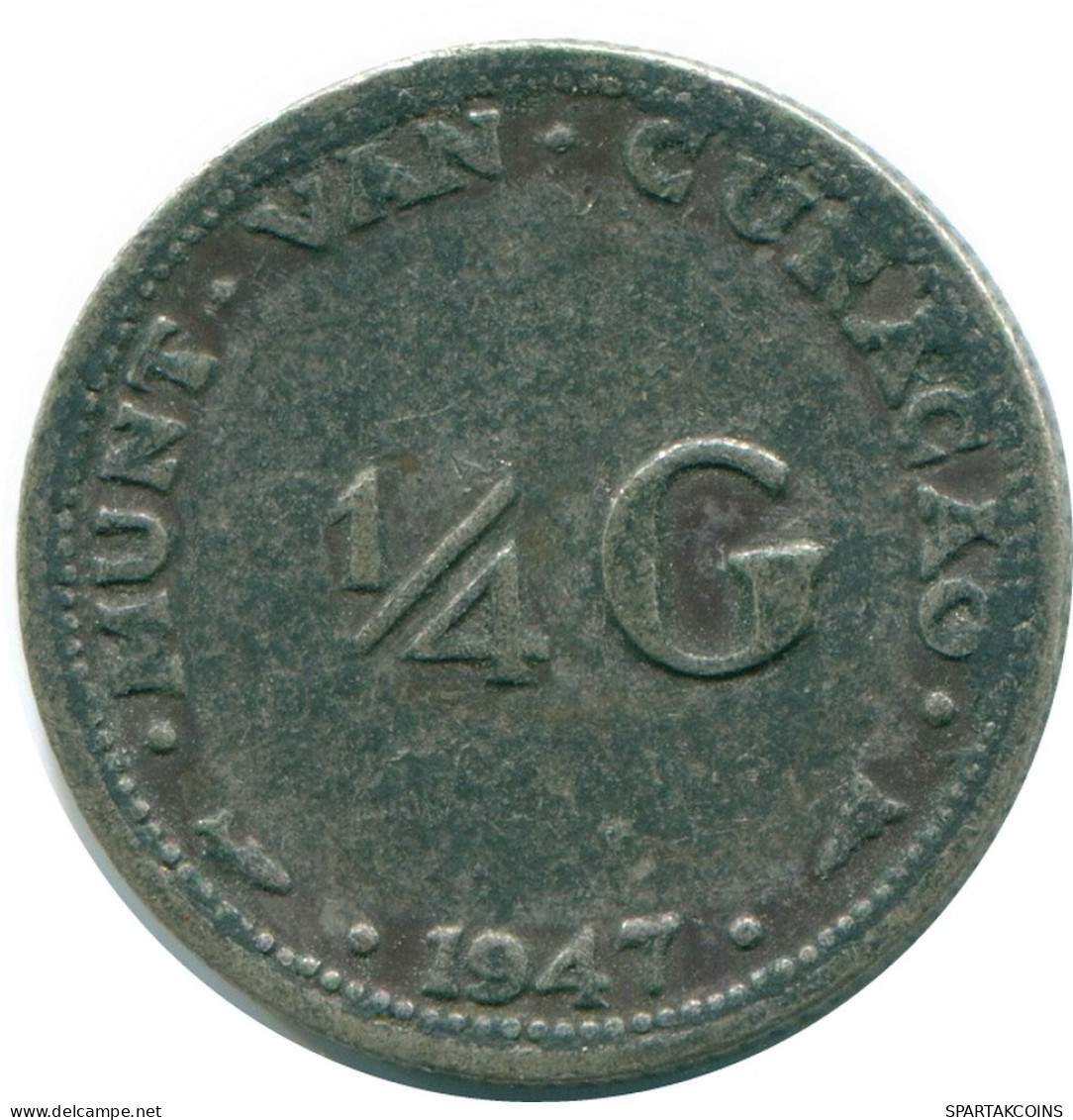 1/4 GULDEN 1947 CURACAO NIEDERLANDE SILBER Koloniale Münze #NL10822.4.D.A - Curaçao