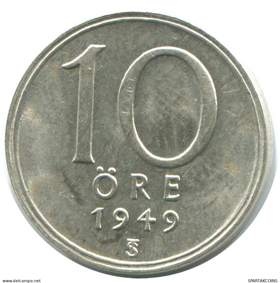 10 ORE 1949 SWEDEN SILVER Coin #AD041.2.U.A - Schweden