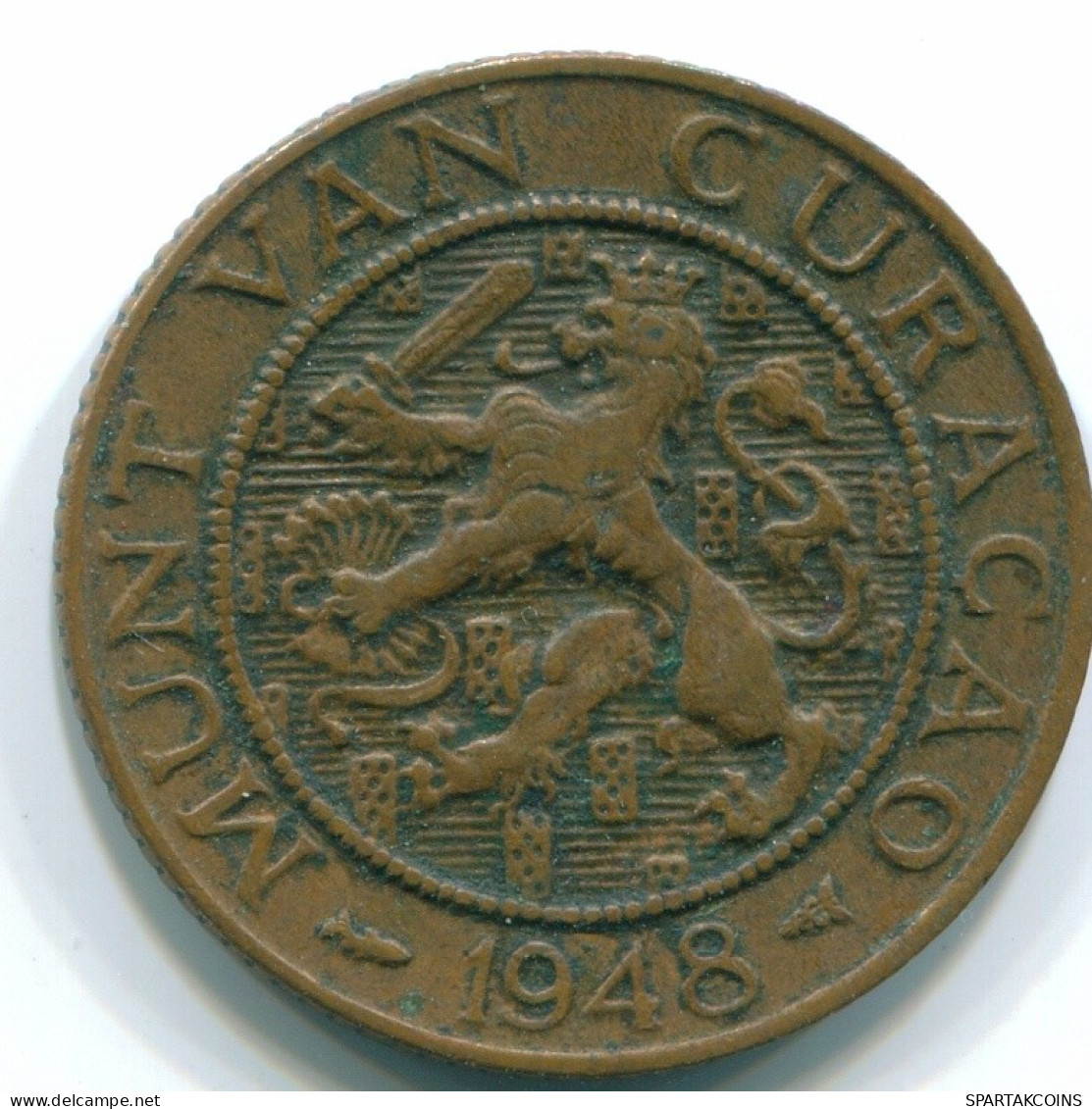 2 1/2 CENT 1948 CURACAO NÉERLANDAIS NETHERLANDS Bronze Colonial Pièce #S10123.F.A - Curaçao