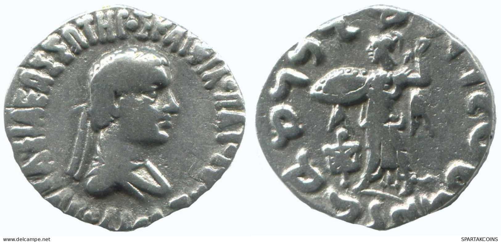 BAKTRIA APOLLODOTOS II SOTER PHILOPATOR MEGAS AR DRACHM 2.2g/16mm #AA313.40.U.A - Griechische Münzen