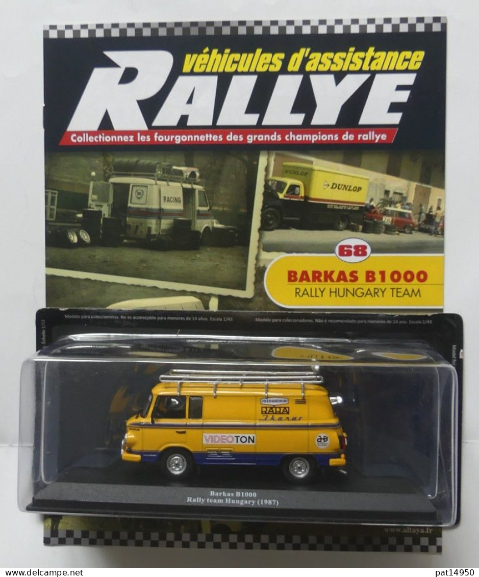 PAT14950 BARKAS B1000 RALLY HUNGARY TEAM De 1987 ASSISTANCE  RALLYE - Rallye