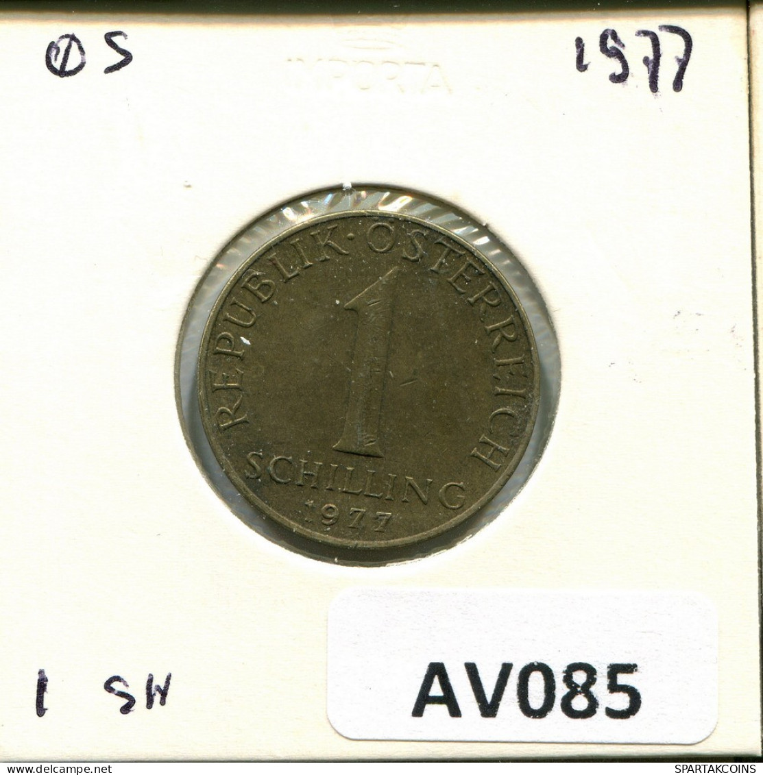 1 SCHILLING 1977 AUSTRIA Moneda #AV085.E.A - Oostenrijk