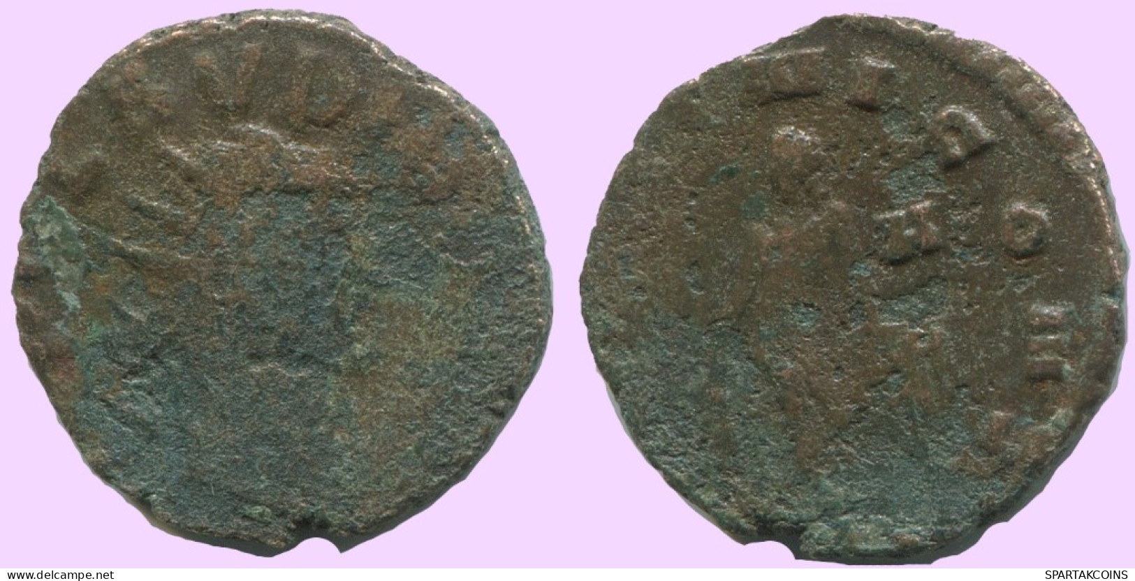 LATE ROMAN IMPERIO Follis Antiguo Auténtico Roman Moneda 2.3g/17mm #ANT2064.7.E.A - La Caduta Dell'Impero Romano (363 / 476)