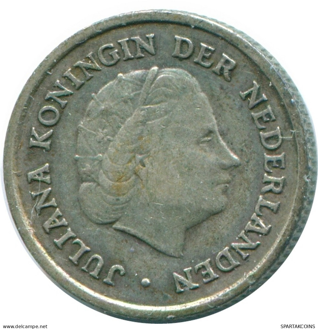 1/10 GULDEN 1960 NETHERLANDS ANTILLES SILVER Colonial Coin #NL12346.3.U.A - Netherlands Antilles