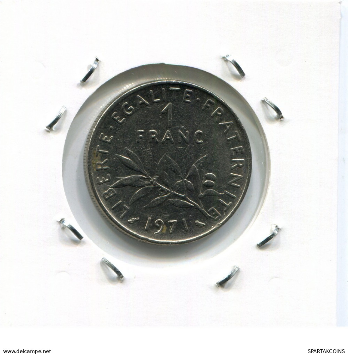 1 FRANC 1971 FRANKREICH FRANCE Französisch Münze #AP062.D.A - 1 Franc