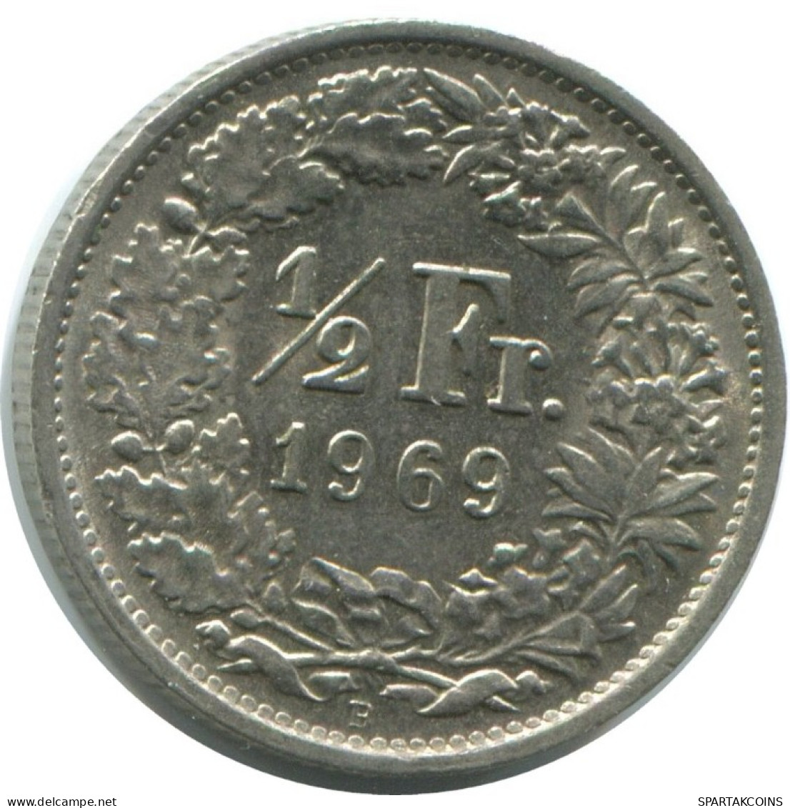1/2 FRANC 1969 B SWITZERLAND Coin HELVETIA #AD983.2.U.A - Autres & Non Classés