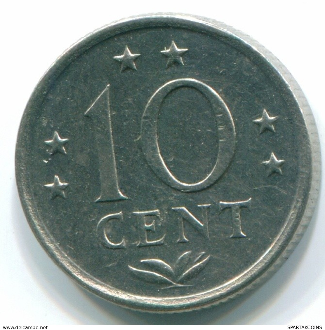 10 CENTS 1970 NIEDERLÄNDISCHE ANTILLEN Nickel Koloniale Münze #S13368.D.A - Nederlandse Antillen
