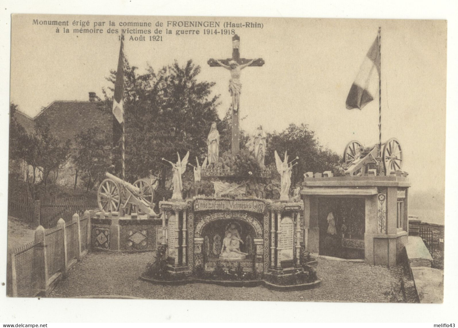 68/ CPA - Froeningen - Monument A La Mémoire Des Victimes De La Guerre 1914 -1918 - Autres & Non Classés