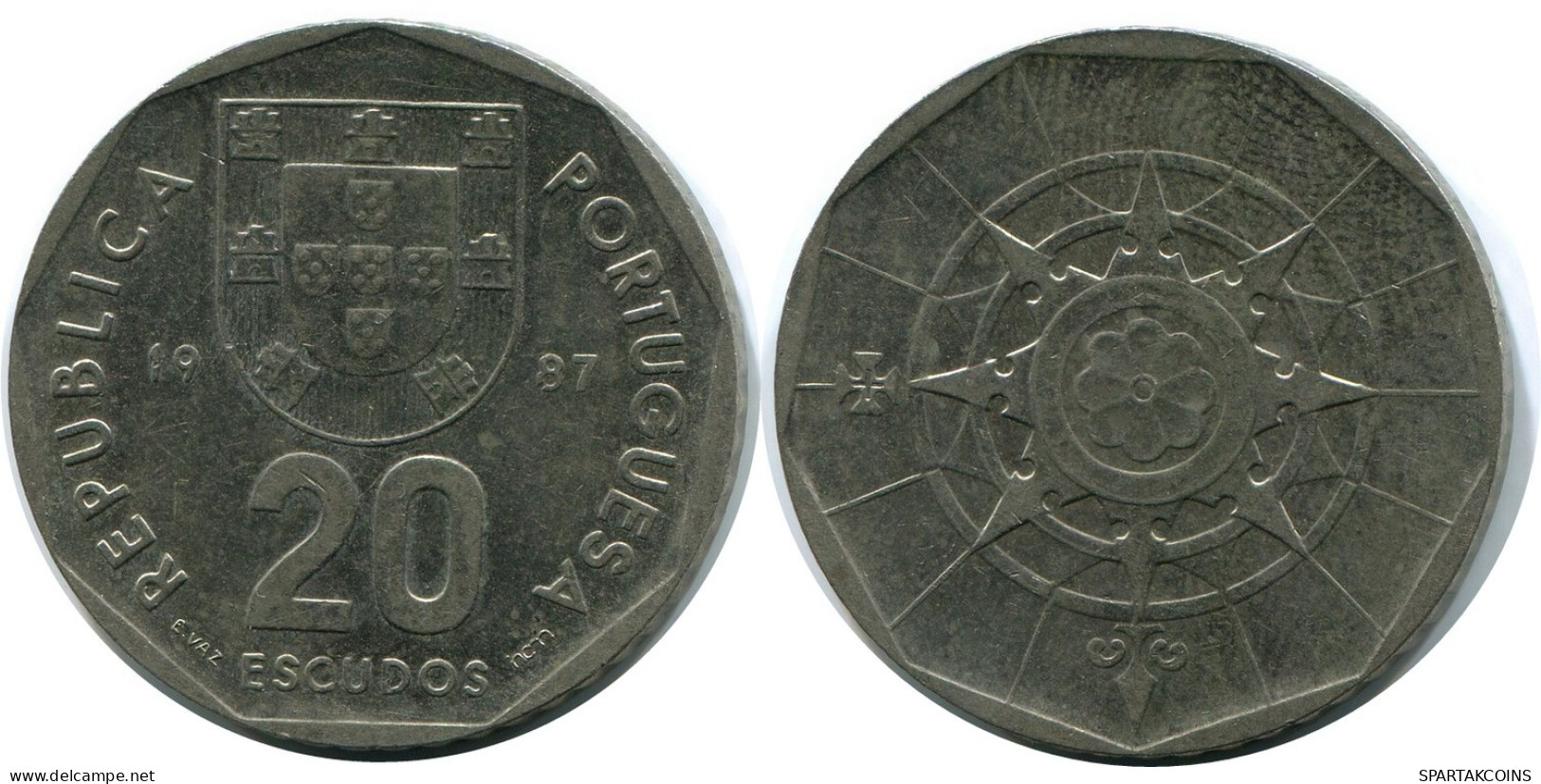 20 ESCUDOS 1987 PORTUGAL Coin #AR120.U.A - Portugal