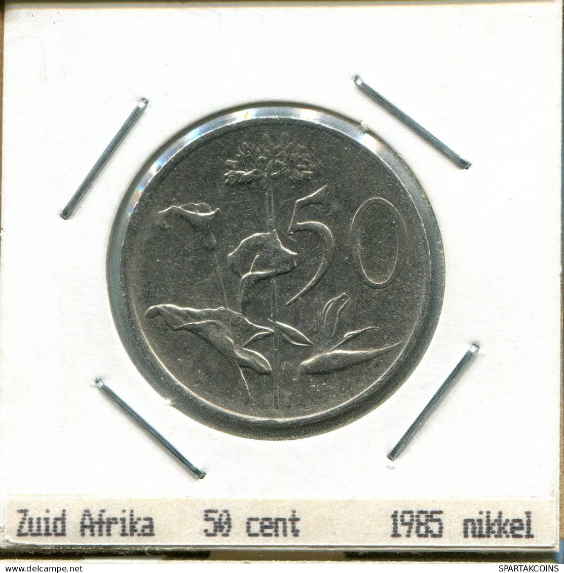 50 CENTS 1985 SÜDAFRIKA SOUTH AFRICA Münze #AS274.D.A - Südafrika