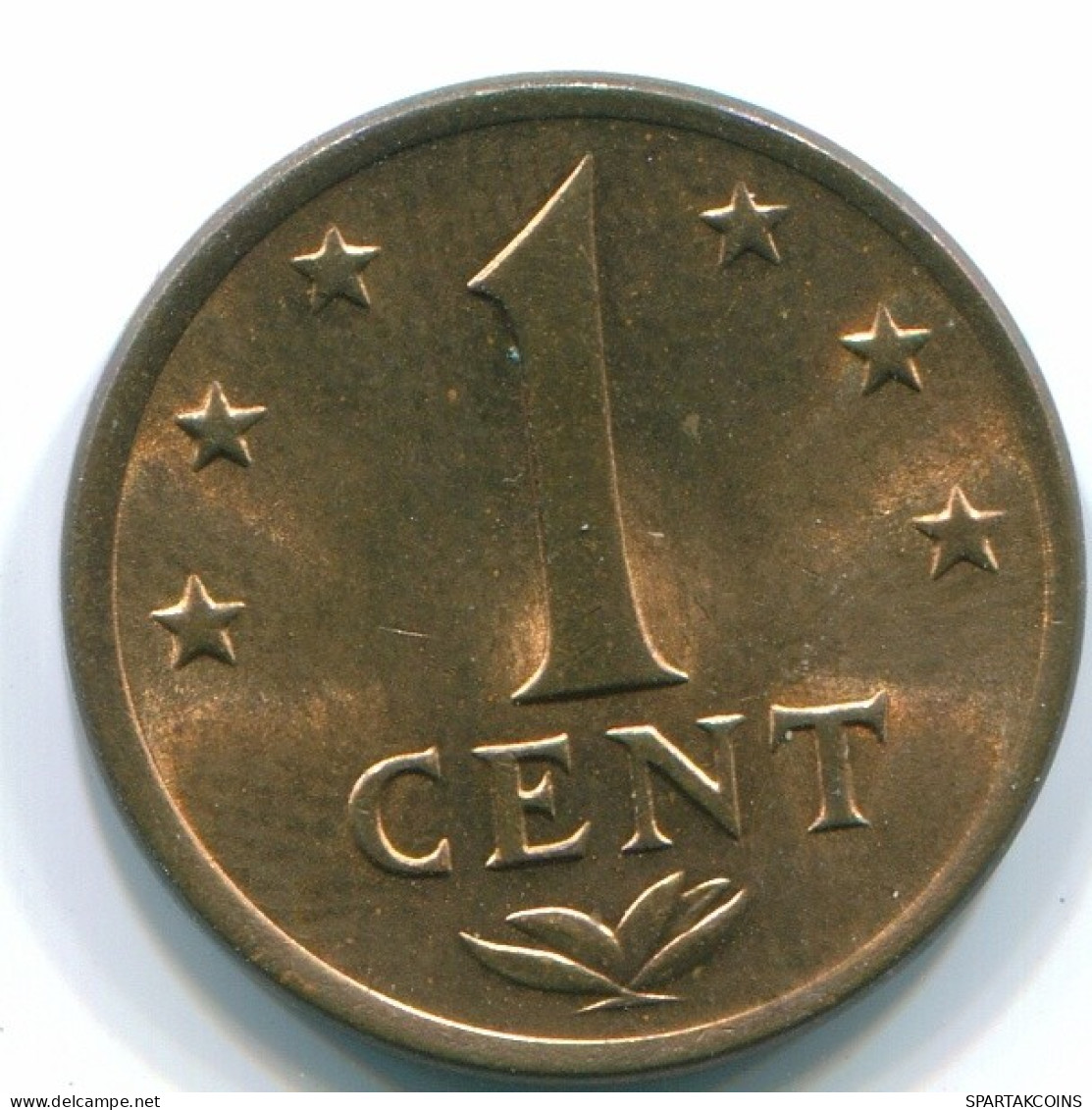 1 CENT 1976 NETHERLANDS ANTILLES Bronze Colonial Coin #S10701.U.A - Netherlands Antilles