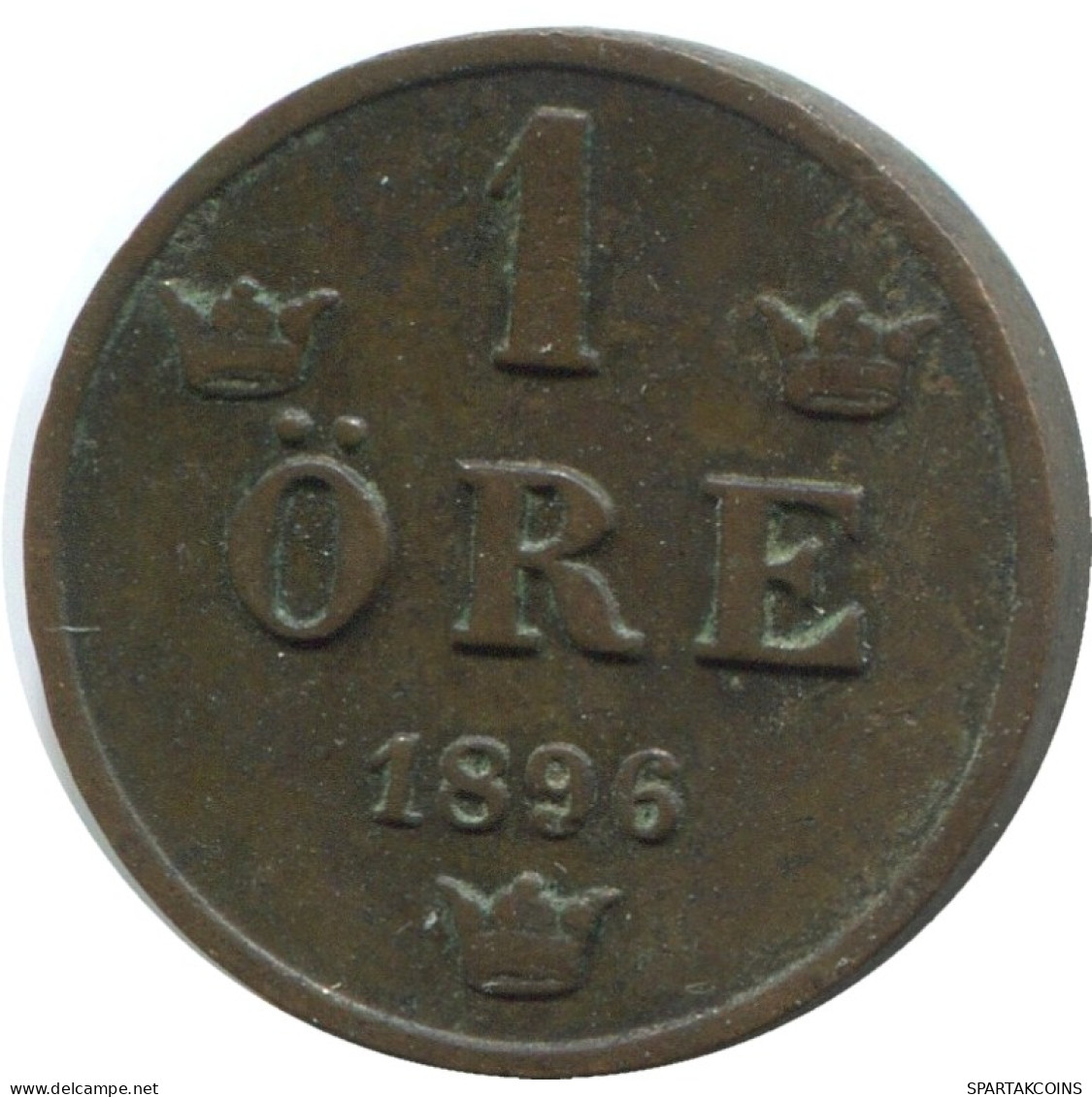 1 ORE 1896 SUECIA SWEDEN Moneda #AD198.2.E.A - Zweden