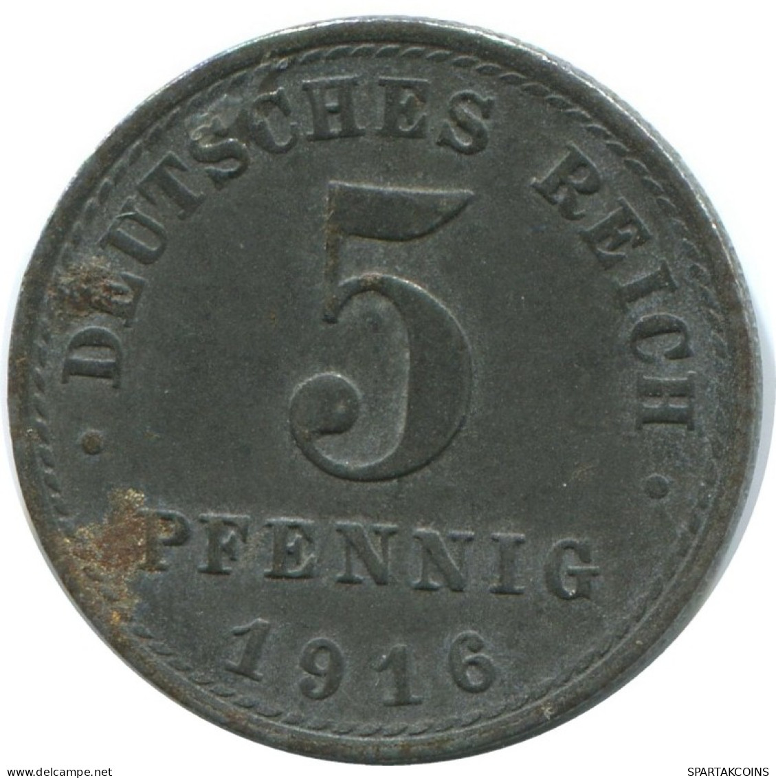 5 PFENNIG 1916 A ALLEMAGNE Pièce GERMANY #AE658.F.A - 5 Pfennig