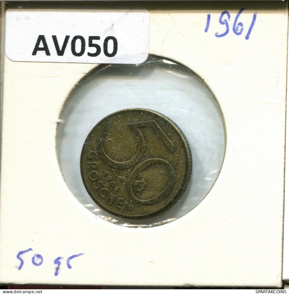 50 GROSCHEN 1961 AUSTRIA Moneda #AV050.E.A - Austria