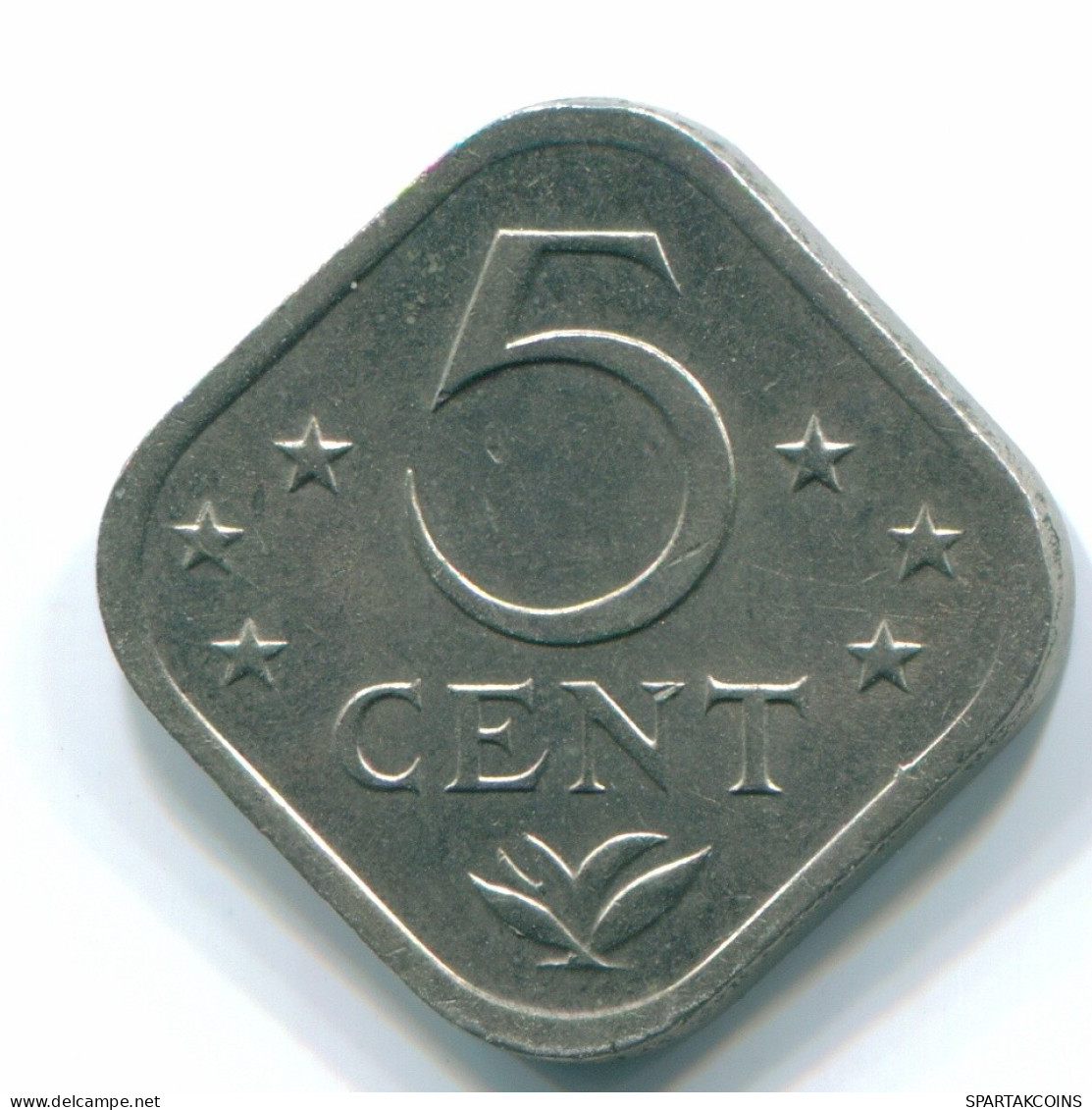 5 CENTS 1978 NETHERLANDS ANTILLES Nickel Colonial Coin #S12280.U.A - Antilles Néerlandaises