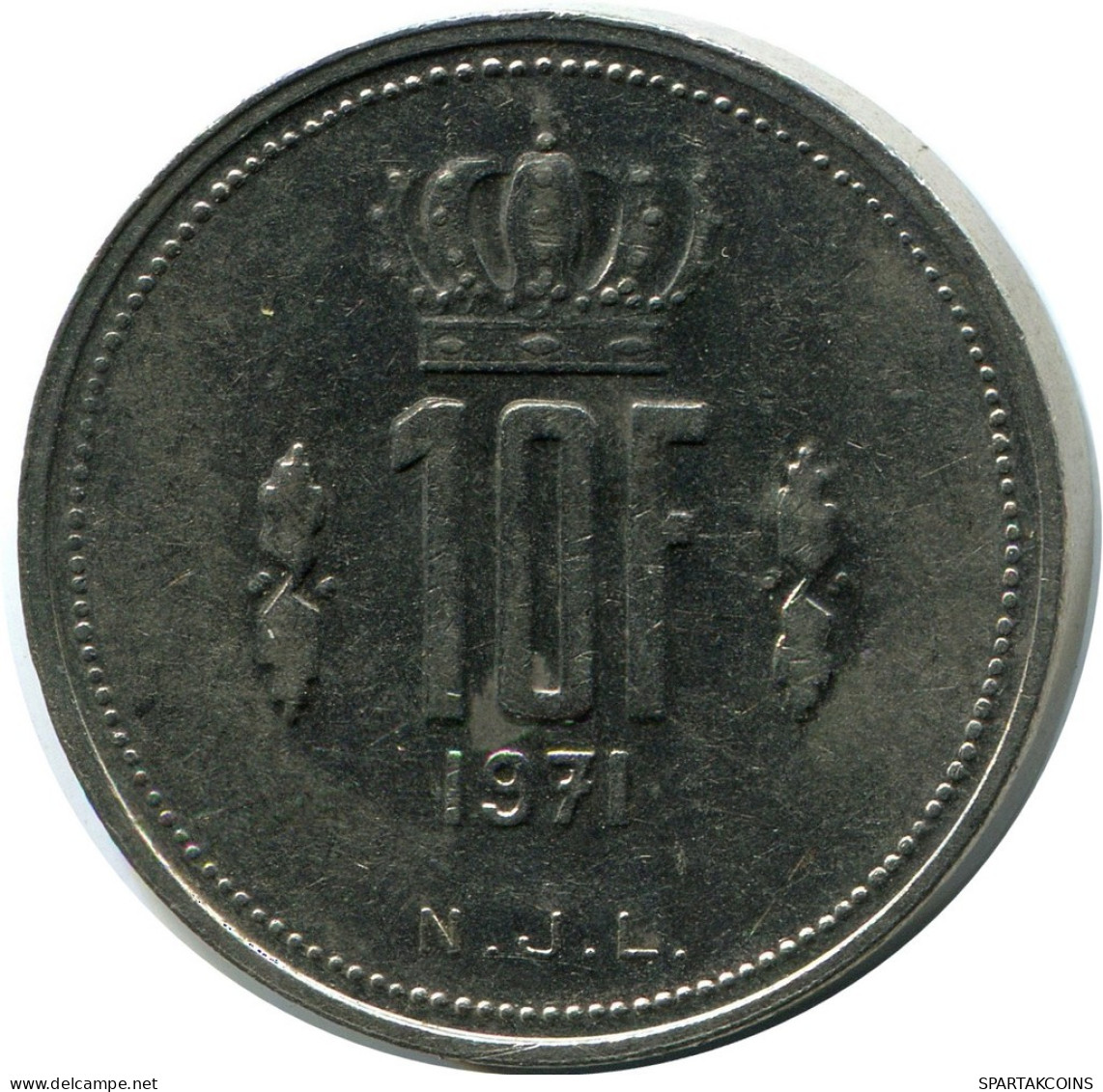 10 FRANCS 1971 LUXEMBOURG Coin #AZ418.U.A - Lussemburgo