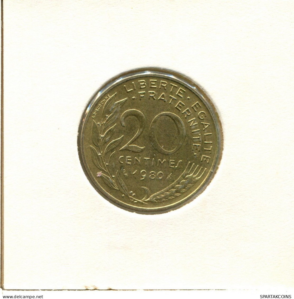 20 CENTIMES 1980 FRANCE Pièce #BB496.F.A - 20 Centimes