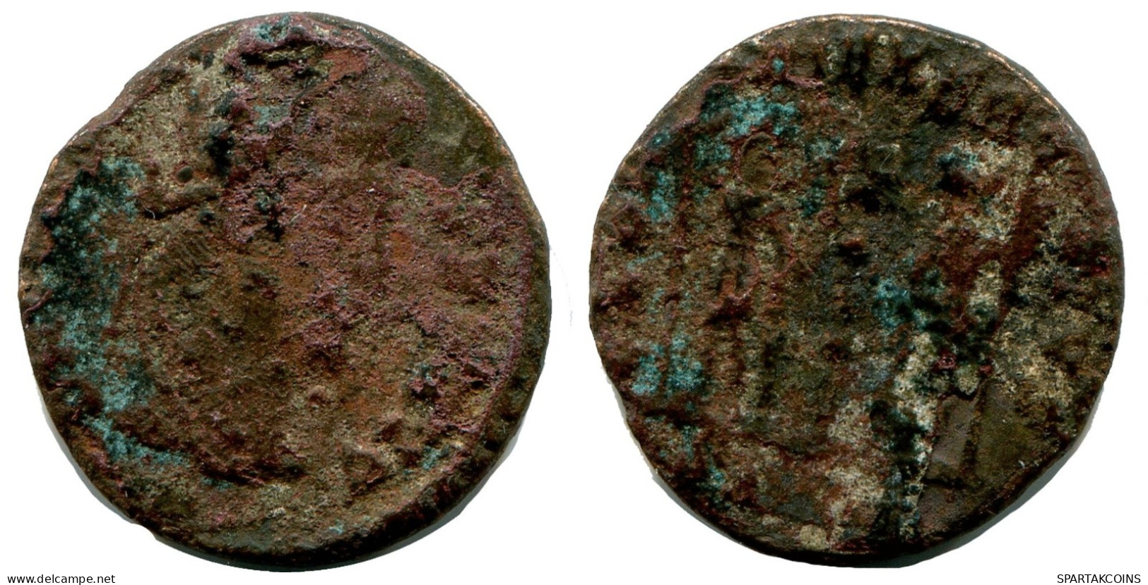 ROMAN Moneda MINTED IN ALEKSANDRIA FOUND IN IHNASYAH HOARD EGYPT #ANC10166.14.E.A - The Christian Empire (307 AD Tot 363 AD)