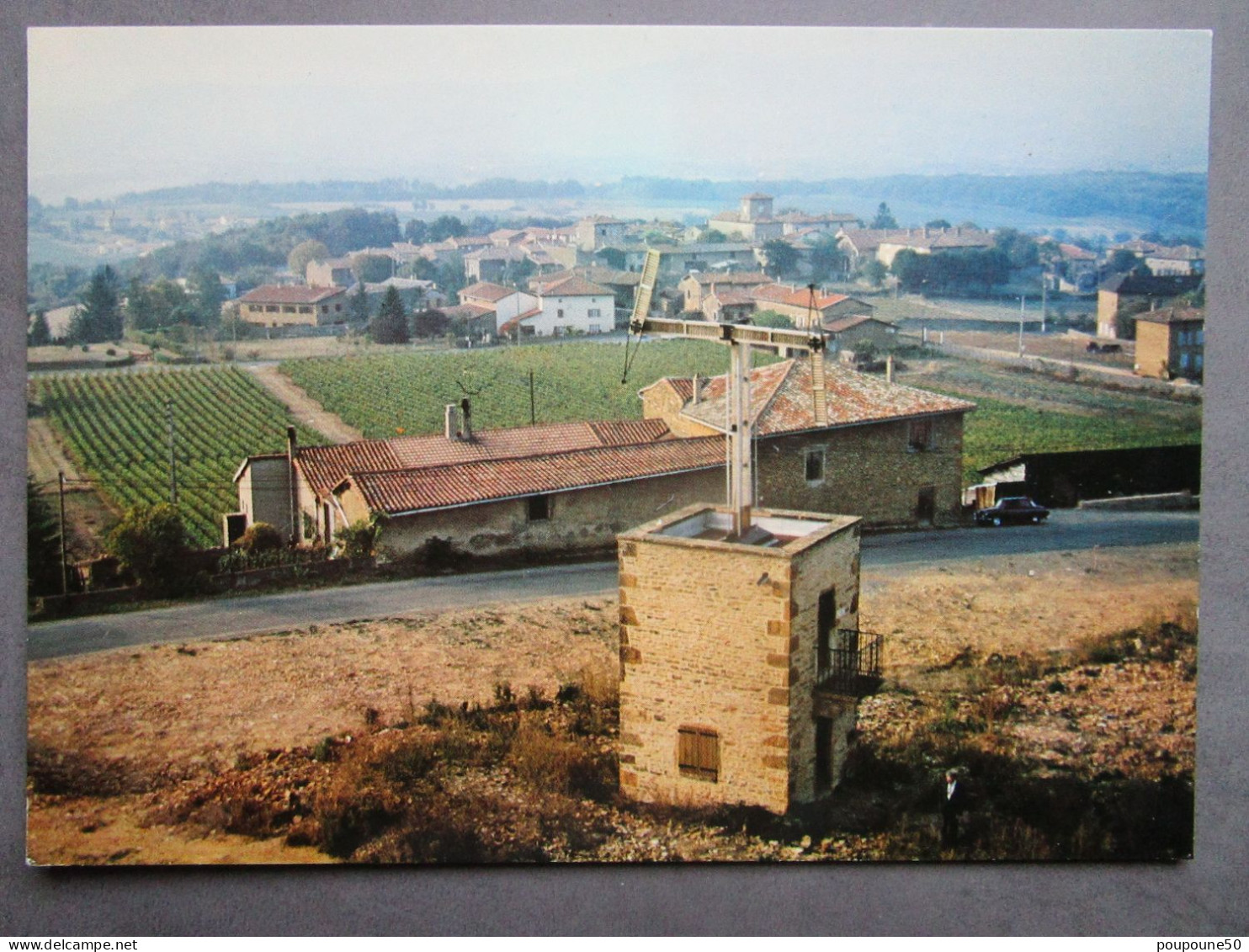 CP 69 Rhône MARCY ANSE Télégraphie Le TELEGRAPHE CHAPPE Route De Montezain Tour Sémaphore Aérien Vue  Vignoble 1970 - Anse