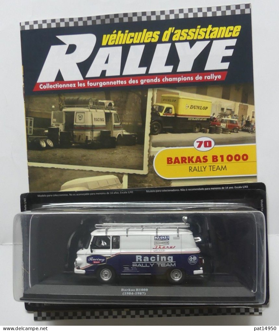 PAT14950 BARKAS B1000 RACING RALLY TEAM De 1984 / 1987 ASSISTANCE  RALLYE - Rally