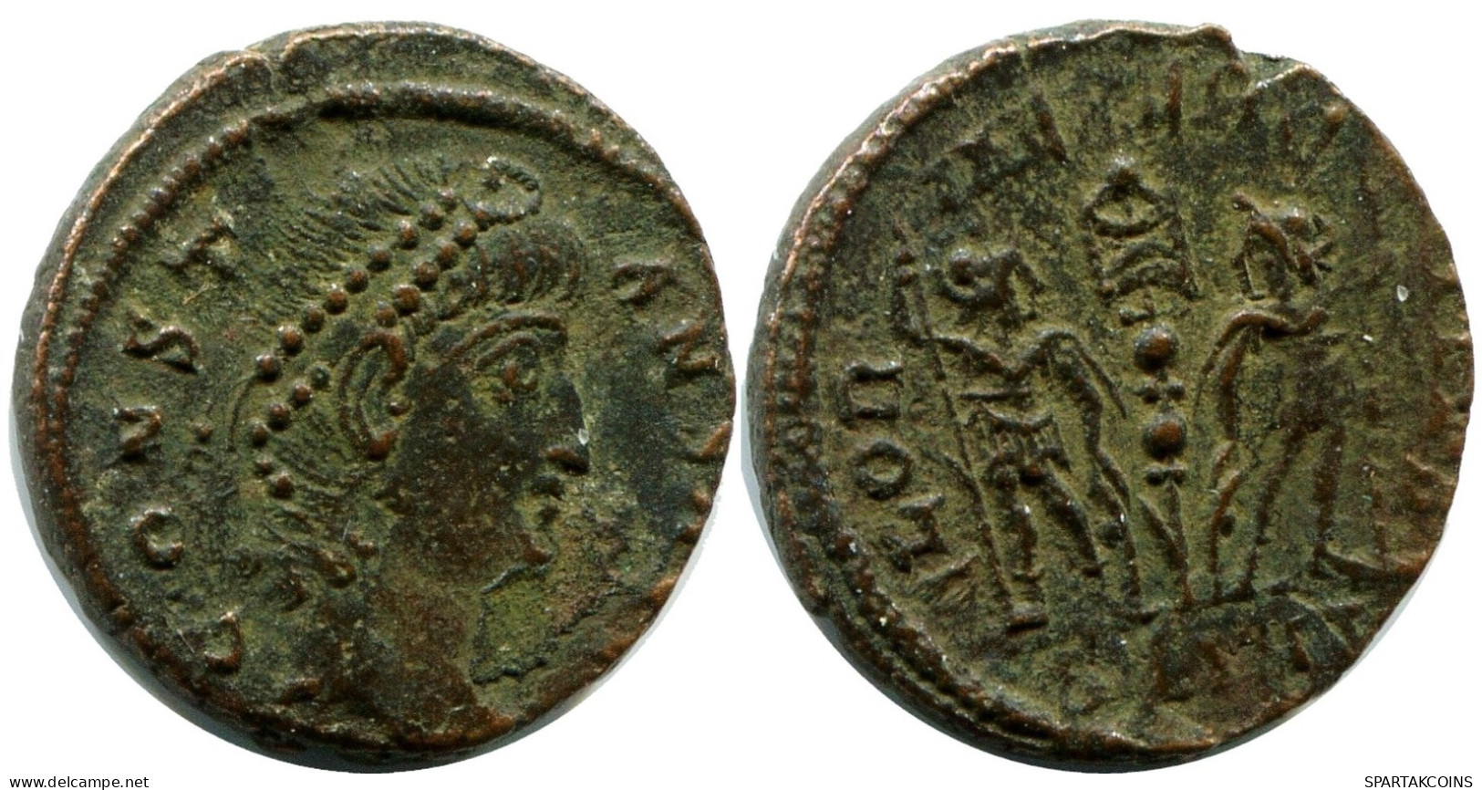 CONSTANS MINTED IN ANTIOCH FOUND IN IHNASYAH HOARD EGYPT #ANC11839.14.U.A - El Impero Christiano (307 / 363)