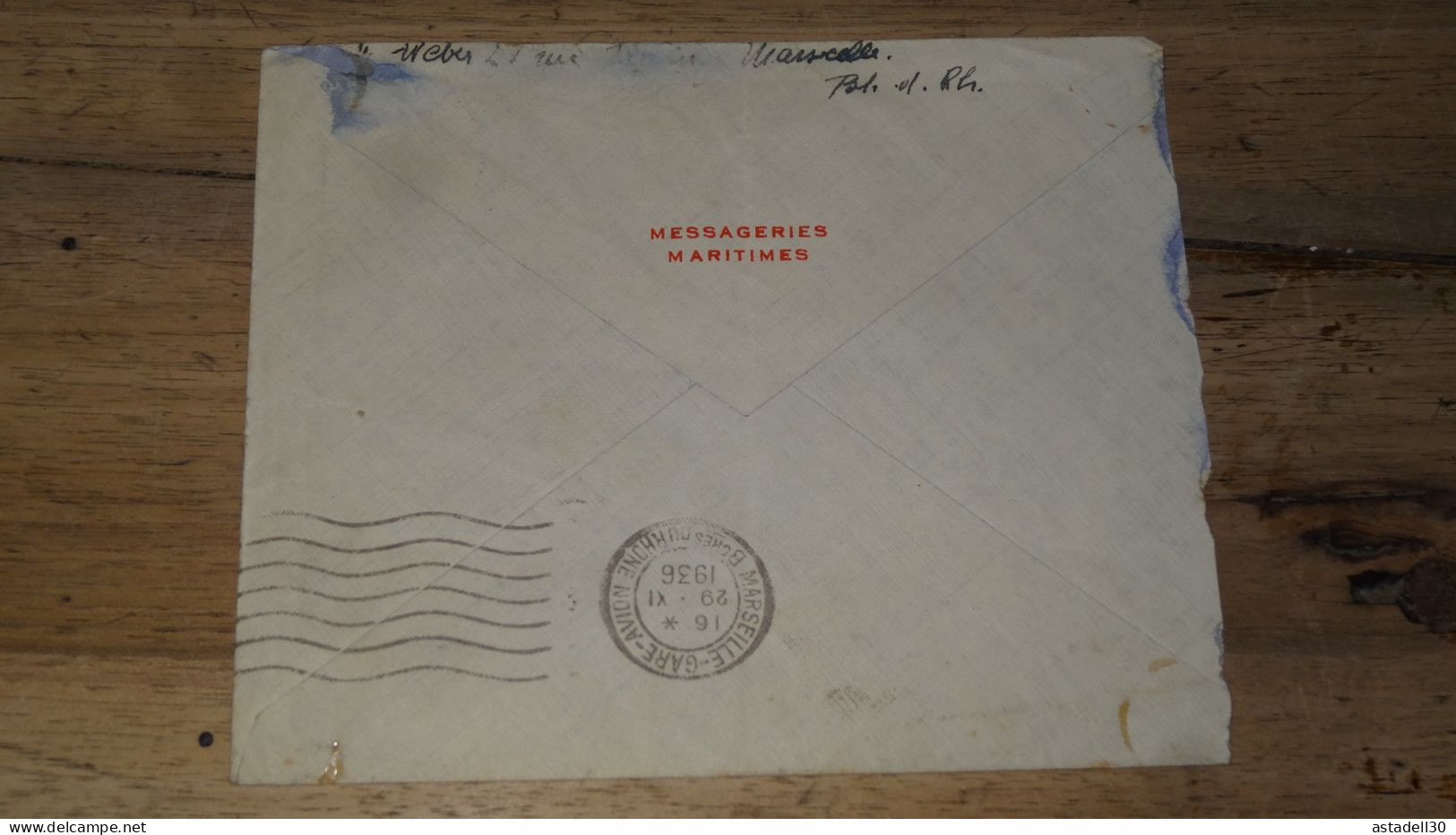Enveloppe Indochine, Avion Saigon   1936   ......... Boite1 ...... 240424-45 - Brieven En Documenten