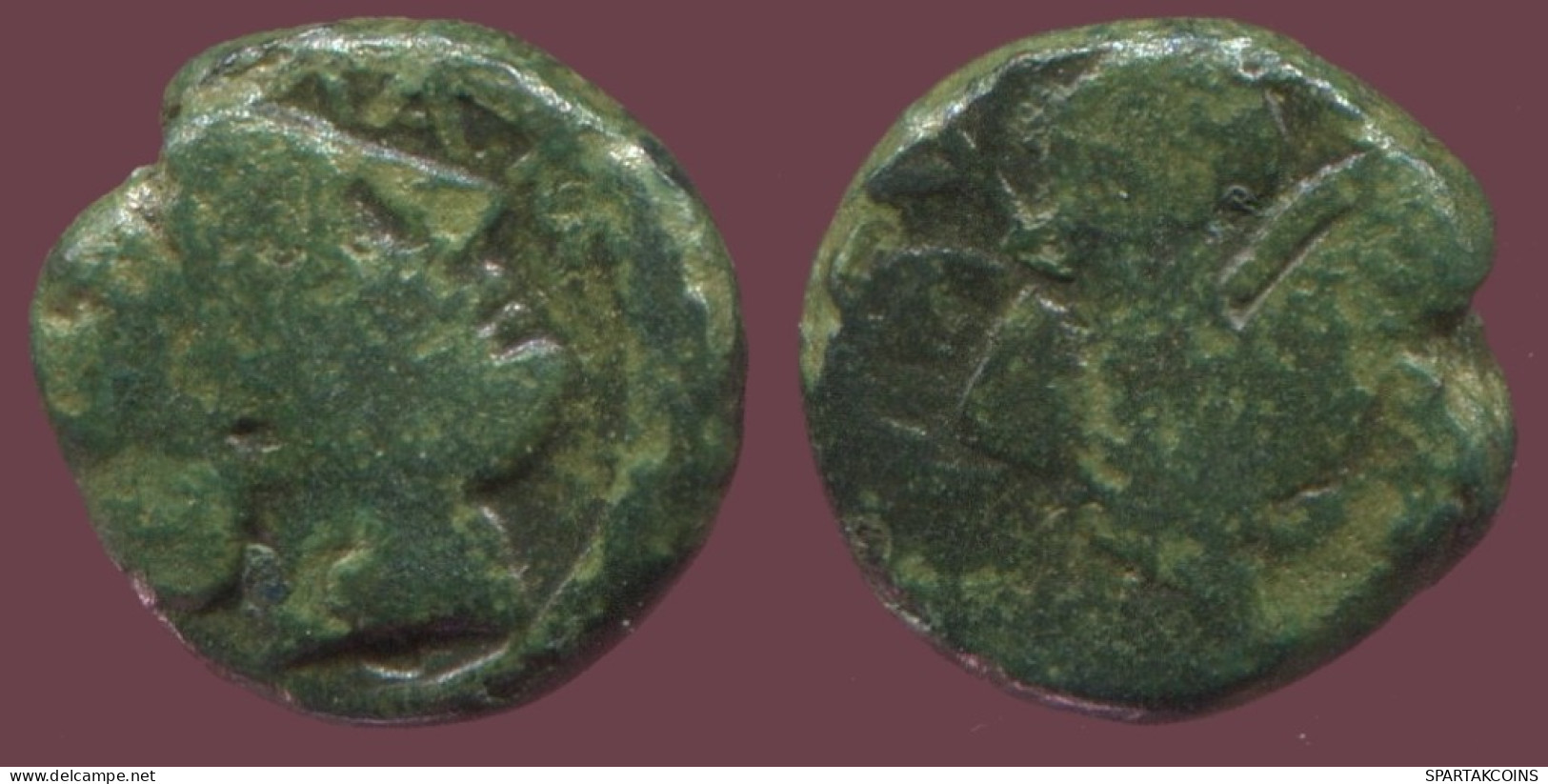 Antiguo Auténtico Original GRIEGO Moneda 1.1g/10mm #ANT1501.9.E.A - Griechische Münzen