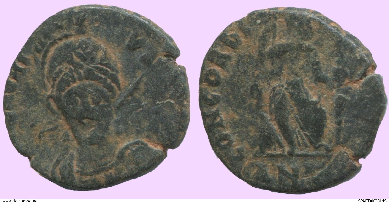 LATE ROMAN EMPIRE Coin Ancient Authentic Roman Coin 1.3g/14mm #ANT2444.14.U.A - Der Spätrömanischen Reich (363 / 476)