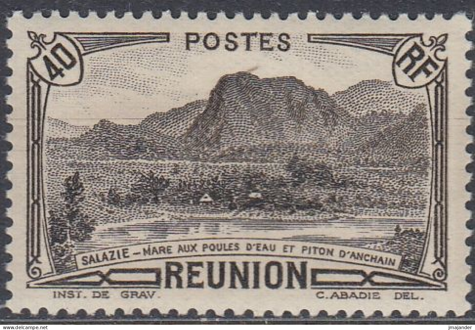 Réunion 1940 - Definitive Stamp: Salazie: Peak Of Anchain - Mi 176 ** MNH [1861] - Unused Stamps