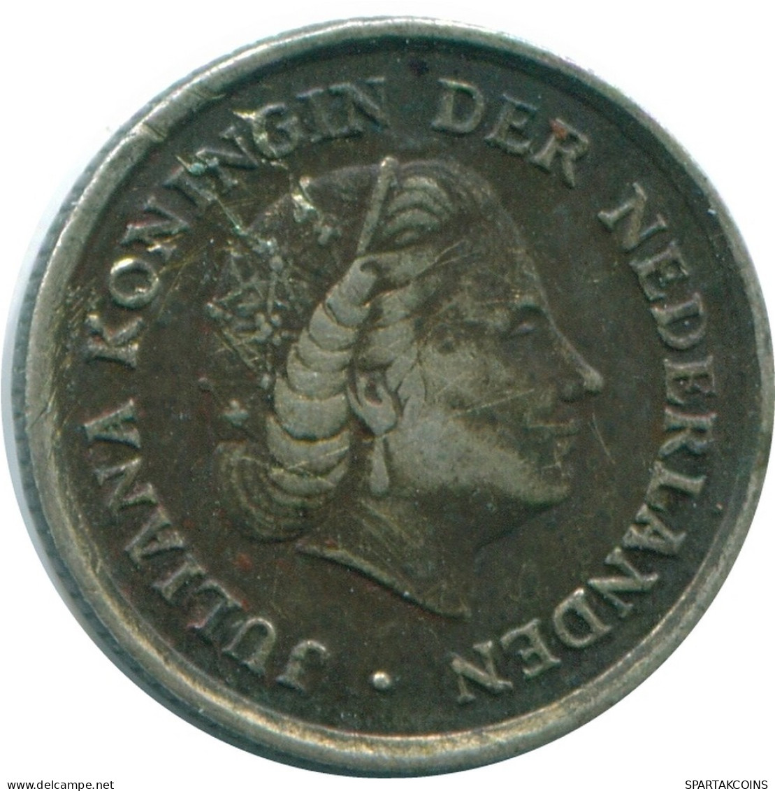 1/10 GULDEN 1966 ANTILLAS NEERLANDESAS PLATA Colonial Moneda #NL12939.3.E.A - Antille Olandesi