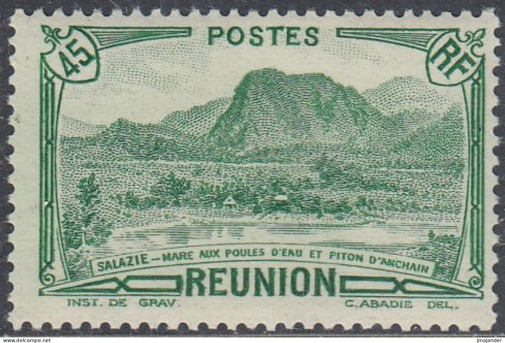 Réunion 1940 - Definitive Stamp: Salazie: Peak Of Anchain - Mi 177 ** MNH [1862] - Nuevos