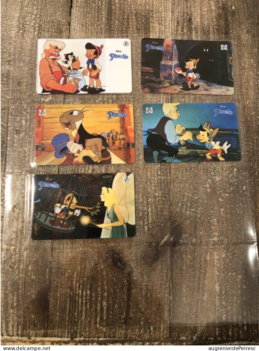 Lot de 79 cartes SEPA téléphonique Walt Disney avec classeur France Telecom BNVT