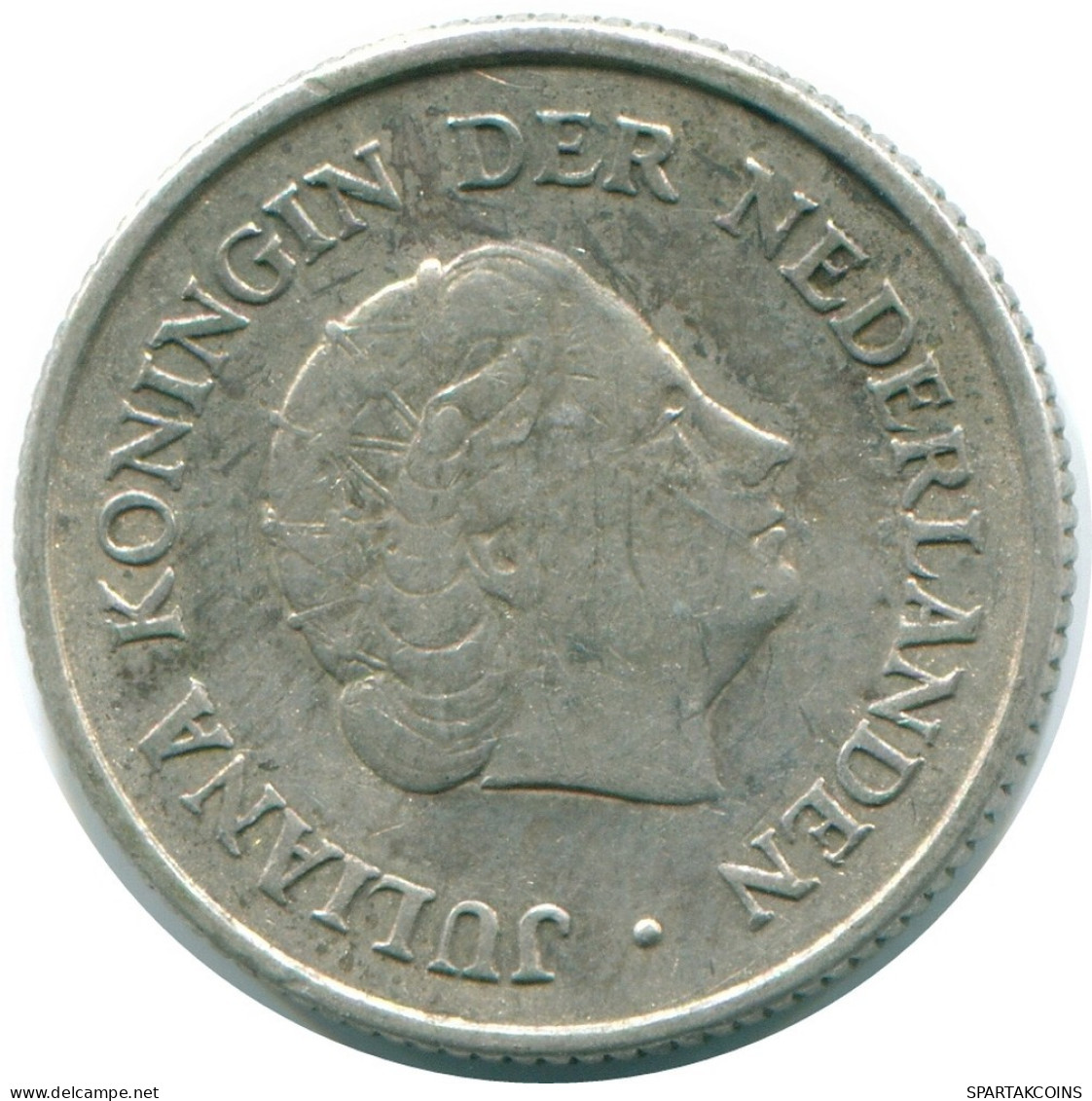 1/4 GULDEN 1962 ANTILLAS NEERLANDESAS PLATA Colonial Moneda #NL11136.4.E.A - Netherlands Antilles