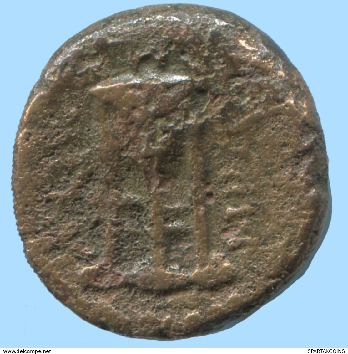 TRIPOD Auténtico ORIGINAL GRIEGO ANTIGUO Moneda 3.1g/15mm #AG014.12.E.A - Griechische Münzen