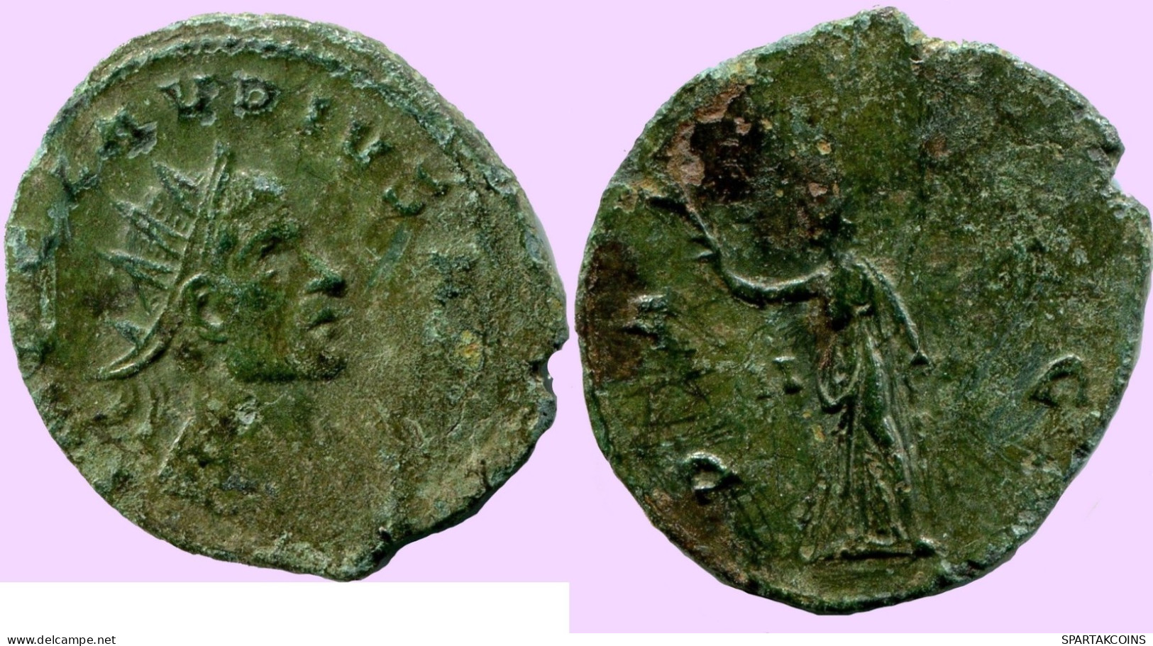 CLAUDIUS II GOTHICUS ANTONINIANUS Ancient ROMAN Coin #ANC11963.25.U.A - The Military Crisis (235 AD Tot 284 AD)