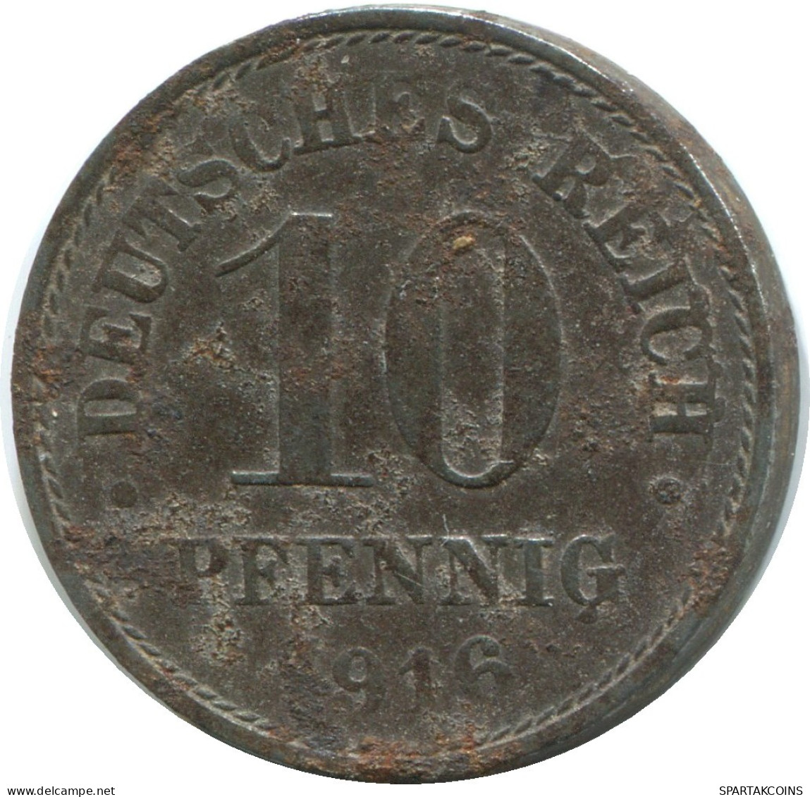 10 PFENNIG 1916 GERMANY Coin #DE10461.5.U.A - 10 Pfennig