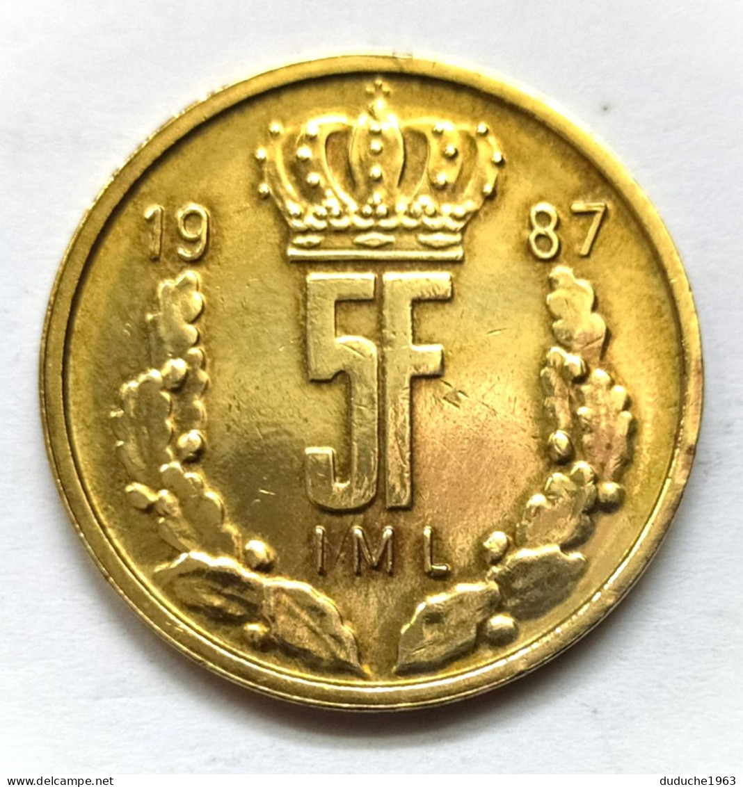 Luxembourg - 5 Francs 1987 - Luxemburgo