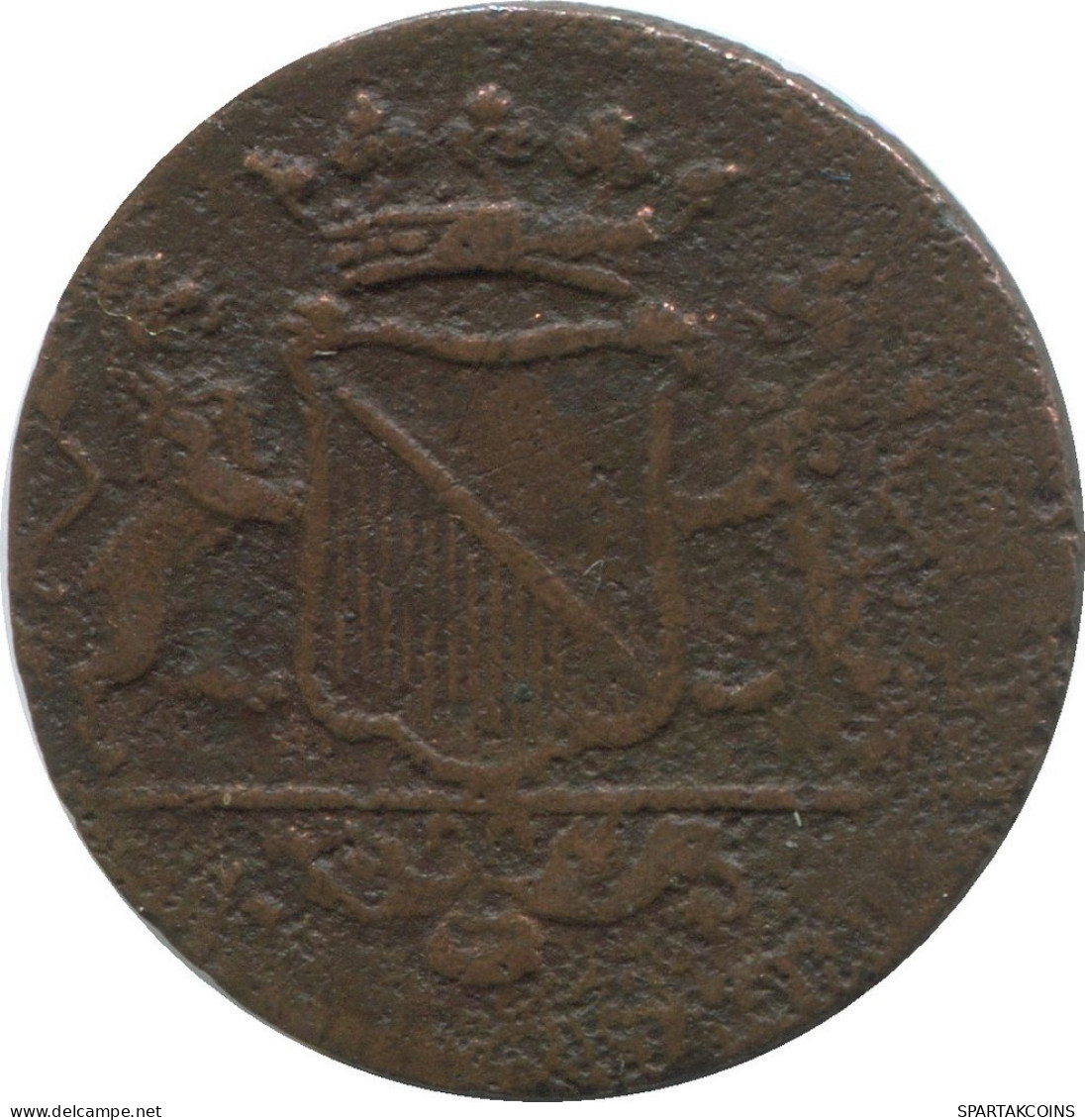 1754 UTRECHT VOC DUIT NEERLANDÉS NETHERLANDS INDIES #VOC1062.8.E.A - Nederlands-Indië